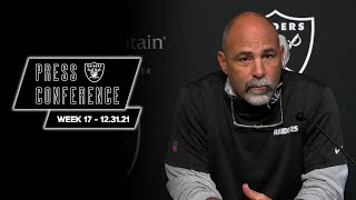 Coach Bisaccia Presser  123121  Raiders  NFL [upl. by Stalker]