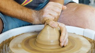 How to A Beginners Guide to Centering Clay on the Pottery Wheel [upl. by Imojean674]