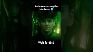 Antiheroes saving the multiverse marvelshorts ironman loki deadpool3 ytshorts viralshort [upl. by Rehtul453]