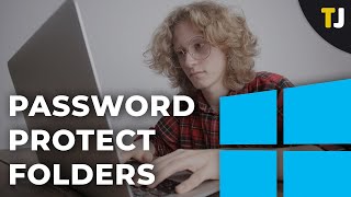 How to Password Protect a Folder Windows 10 [upl. by Rubenstein]