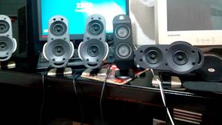 speakers logitech g51 bocinas logitech g51 [upl. by Eenhpad]