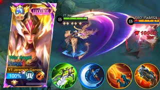 FULL DAMAGE FREYA IS ILLEGAL DONT TRY THIS PLSSS  FREYA BEST BUILD 2024  MLBB [upl. by Sivartal]