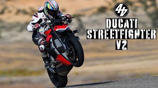 2022 Ducati Streetfighter V2  Road  Track Review [upl. by Andi841]