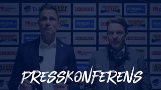 Presskonferens efter fjärde kvartsfinalen mellan Leksands IF  Frölunda HC [upl. by Cindy664]