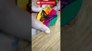 Keychain painting ideas  MDF keychain painting shorts keychain acrylicpainting viralvideo art [upl. by Akierdna]