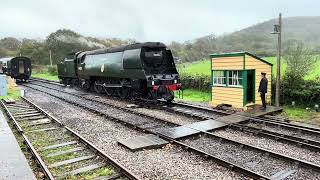 34070 Manston at Swanage October 2024 [upl. by Yordan]