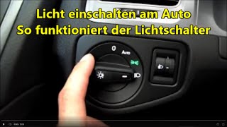 Autofahren lernen  Licht einschalten am Auto so gehts Autolicht schalten Abblendlicht [upl. by Thayne]