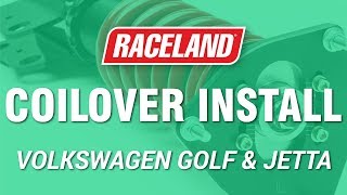 How To Install Raceland VW MK4 Coilovers [upl. by Allecram]