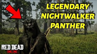 Legendary Nightwalker Panther In Red Dead Online Free Roam Legendary Animals [upl. by Einahpet]