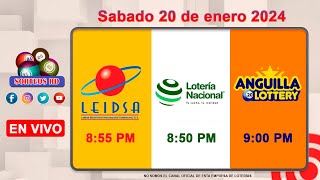 Lotería Nacional LEIDSA y Anguilla Lottery en Vivo 📺│Sabado 20 de enero 2024  855 PM [upl. by Curkell]