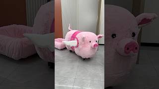 NATASHAs mother made a remote control pig design car 🐷 shorts usa [upl. by Adnak]