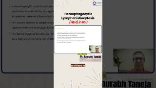 Hemophagocytic Lymphohistiocytosis in ICU  Dr Saurabh Taneja  Anesthesia Residency [upl. by Anaele190]