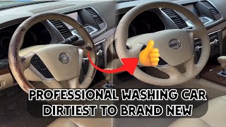 Cleaning Dirtiest Car Shine Like new  Expert cleaning techniques  Professional Washing Car [upl. by Stichter]