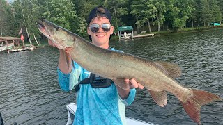 Episode 2 Of Northern Wisconsin Musky My First Musky [upl. by Sparkie]