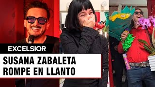 Susana Zabaleta rompe en llanto al recibir quotFlores El Patrónquot de Ricardo Pérez [upl. by Lehcor122]