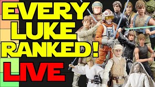 Every Star Wars Black Series LUKE SKYWALKER Ranked Recent Pickups Wheel of Rebo  LIVE [upl. by Nnaeirelav383]