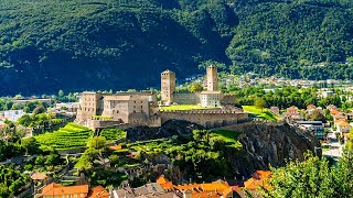 UNESCO World Heritage Castles of Bellinzona Switzerland [upl. by Trillby]