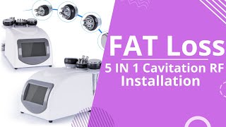 How To Install 5 In 1 Cavitation Machine  Ultrasonic Cavitation Machine  Cavitation Machine  9391 [upl. by Besnard]