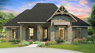 Bungalow House Plan 40043 at FamilyHomePlanscom [upl. by Apgar]