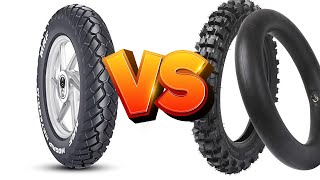 Tubeless vs Tube Tires Motorcycle [upl. by Yelnoc]