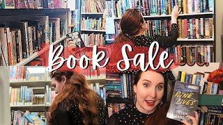 Come Book Shopping With Me amp HUGE Book Haul 📚 Library Book Sale [upl. by Kalam155]