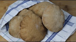 Tombik Döner Ekmeği  Tam Buğday Tombik Ekmeği  Whole 100 whole wheat pita bread [upl. by Marl54]