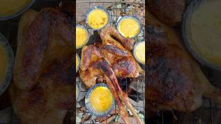 Simple Grill Chicken but very Delicious outdoors bushcraft camping survival grilledchicken [upl. by Edy977]