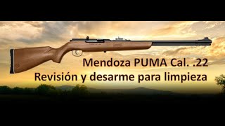 Rifle Mendoza Puma Calibre 22 LR revisión y desarme para limpieza [upl. by Odlanyar]