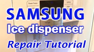 How to repair a SAMSUNG Ice Dispenser  DIY Tutorial STEM Education [upl. by Koch451]