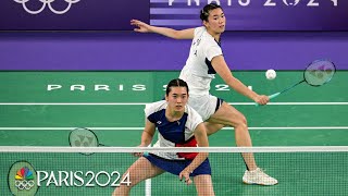 Chinas Liu Tan handle Team USAs Xu twins in badminton  Paris Olympics  NBC Sports [upl. by Todhunter]