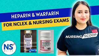 Anticoagulant Medications Heparin amp Warfarin for Nursing NCLEX  RN amp RPN  Pharmacology [upl. by Davida]