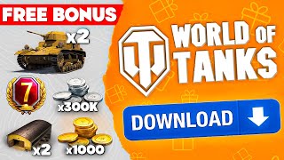 World of Tanks Download🔥WOT DOWNLOAD WITH BONUSES🔥World of Tanks how to play on pc [upl. by Rivard]