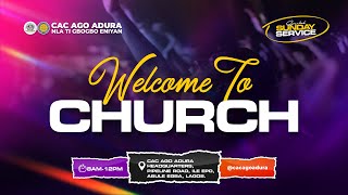 SUNDAY SERVICE  27 0CTOBER 2024  PROPHET TA JEGEDE  CAC AGO ADURA [upl. by Lentha704]