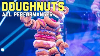 The Masked Singer  The Doughnuts All Performances and Reveal [upl. by Deraj]