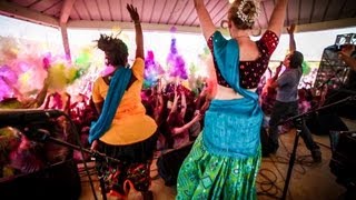 KIRTANIYAS  Nitai Gauranga feat MC Yogi  Festival of Colors OFFICIAL HOLI [upl. by Ynez835]