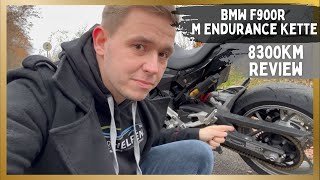 BMW F900R  quotZwischenfazitquot Review  M Endurance Kette nach 8300km  Zweirad Noob [upl. by Ycrem]