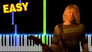 Nirvana  Smells Like Teen Spirit  EASY Piano Tutorial [upl. by Nevyar849]