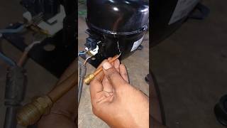 Fridge pin valve breezing fridgerepair ytshort ytviral shorts [upl. by Nabe]