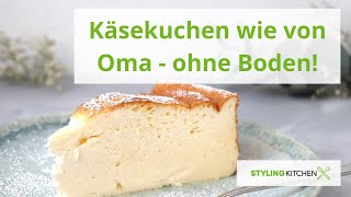 Schneller Käsekuchen ohne Boden  schmeckt wie von Oma Einfacher Quarkkuchen für die ganze Familie [upl. by Enerehs882]