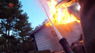 Helmet Cam House Fire  Interior Attack [upl. by Schapira]