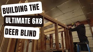 Building the ULTIMATE 6x8 DEER BLIND  LeanTo Roof [upl. by Emmeram]