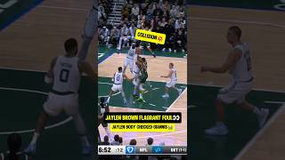 Jaylen Brown collided with Giannis👀 [upl. by Felton]