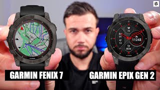 GARMIN FENIX 7 vs GARMIN EPIX 2 🥊 COMPARATIVA en ESPAÑOL [upl. by Anayaran528]