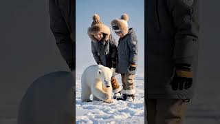 Polar Bears Playing Ball in the Snow Show [upl. by Anawat81]