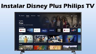 Como descargar aplicacion disney plus en smart TV Philips [upl. by Akinohs]