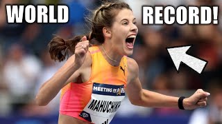 A NEW WORLD RECORD Massive World Record In Womens High Jump From Yaroslava Mahuchikh  Paris DL [upl. by Seda]