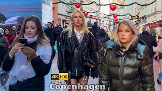 Busy Saturday in Downtown Copenhagen🇩🇰Denmark November 2023 4K Walking Tour [upl. by Yrrat]