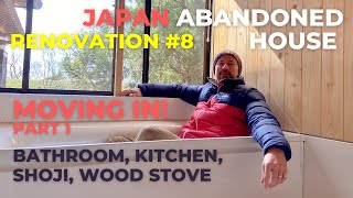 Japanese Abandoned House Renovation 8  Moving In Part 1 [upl. by Wehner]