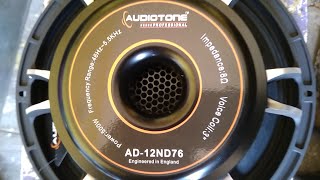 BEST AUDIOTONE NEODYMIUM AD12ND76 SPEAKER [upl. by Dole]