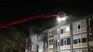 20241024 Grote brand in flat Ernst Casimirlaan EDE [upl. by Culley]